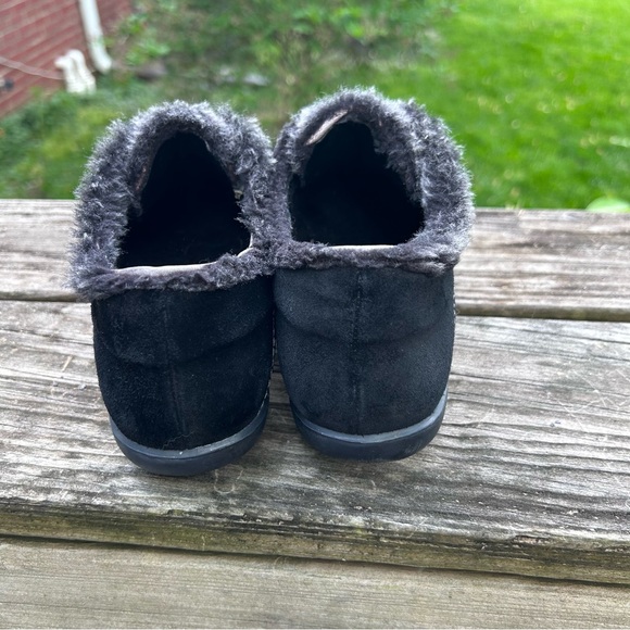 Stuart Weitzman Black Suede Sherpa lined Loafers  or Sneakers Sz. 9.5 - Picture 6 of 13